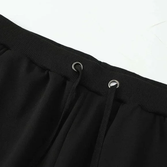 Grey And Black Mens Pullover & Drawstring Sweatpants - Picture 5 of 6